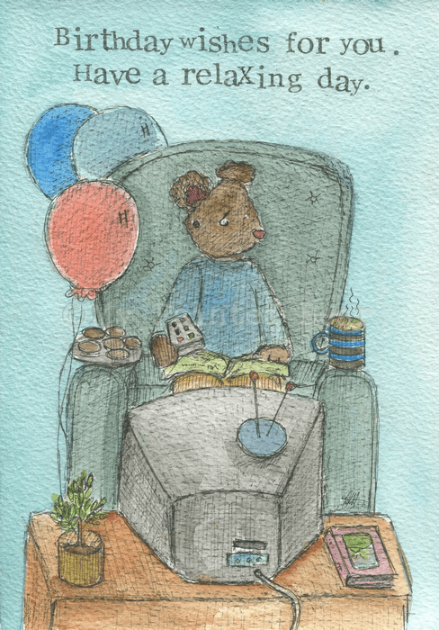 Birthday wishes my painted bear