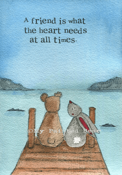 What the heart needs my painted bear