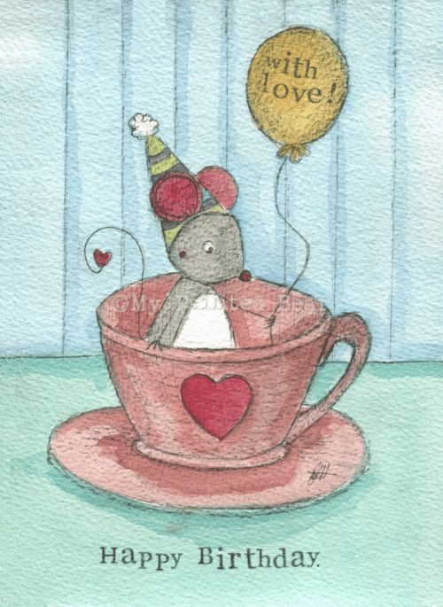 Happy Birthday with love my painted bear