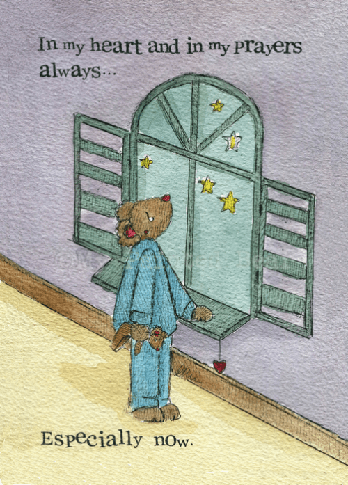 Heart and prayers my painted bears