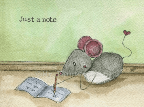 Just a note my painted bear