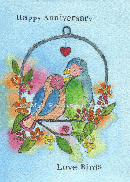 Love Birds my painted bear
