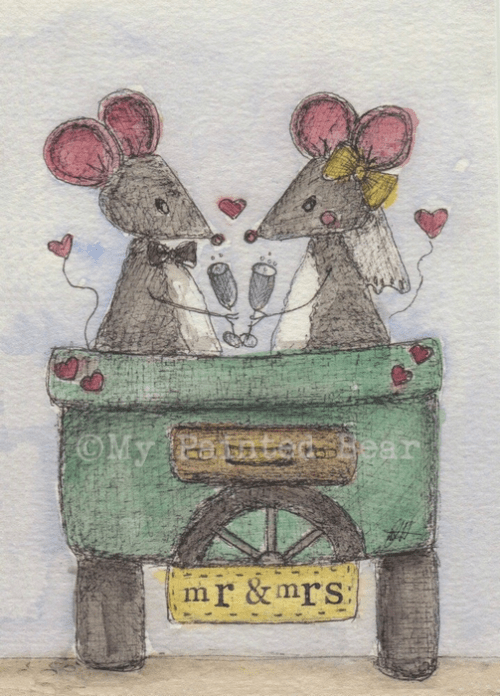 mr & mrs my painted bear