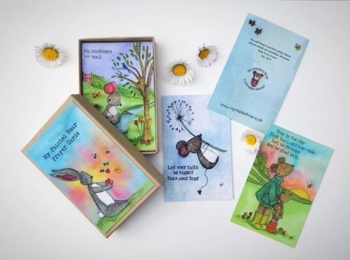 Prayer Cards my painted bear