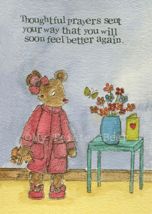 thoughtful prayers my painted bear