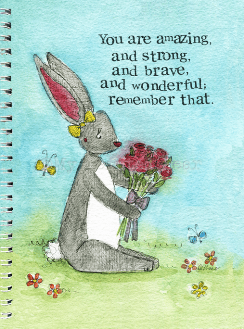 You are amazing - A5 Notebook my painted bear