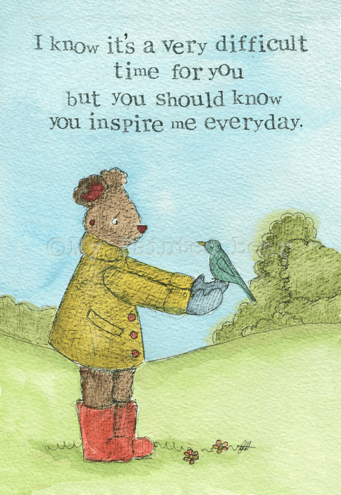 You inspire me my painted bear