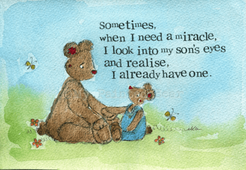 A Miracle son my painted bear