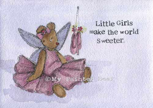 Little girls my painted bear