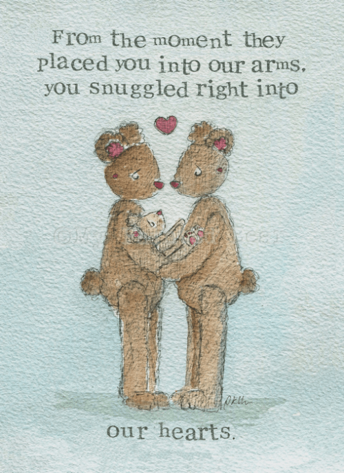 Snuggled-my-painted-bear