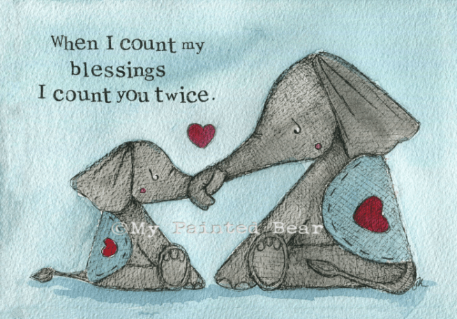 When I count my blessings my painted bear