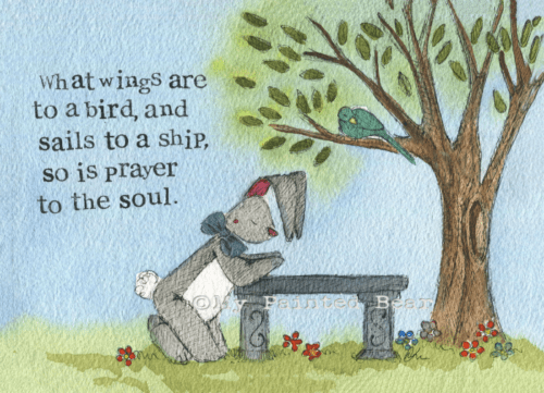 Wings to a bird my painted bear