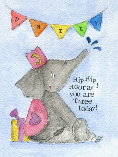 Hip Hip Hooray! 3 today (Girls)