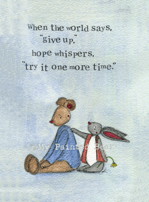 A whisper of hope
