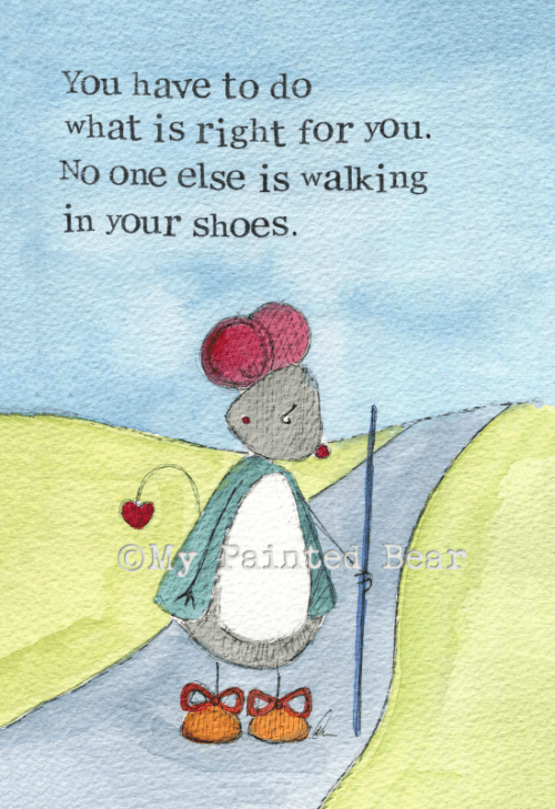 In your shoes