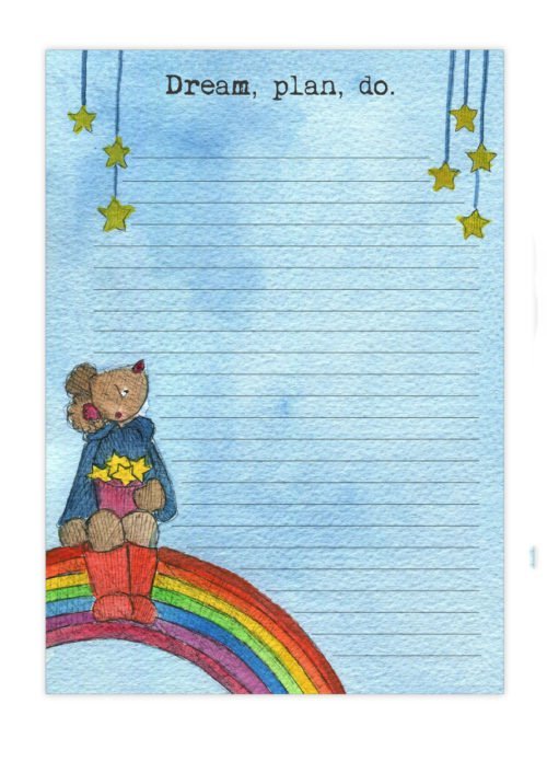 Dream, plan, do notepad