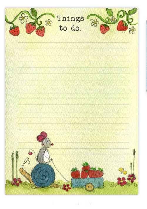 Things to do notepad