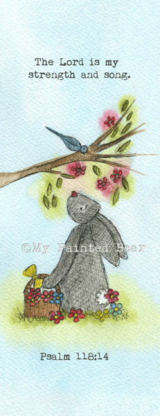 My strength and song bookmark