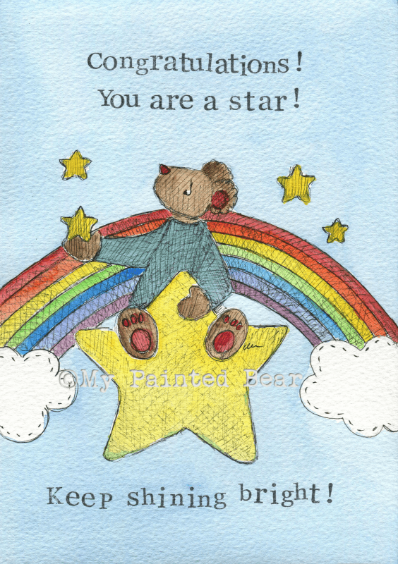 You are a star greeting card