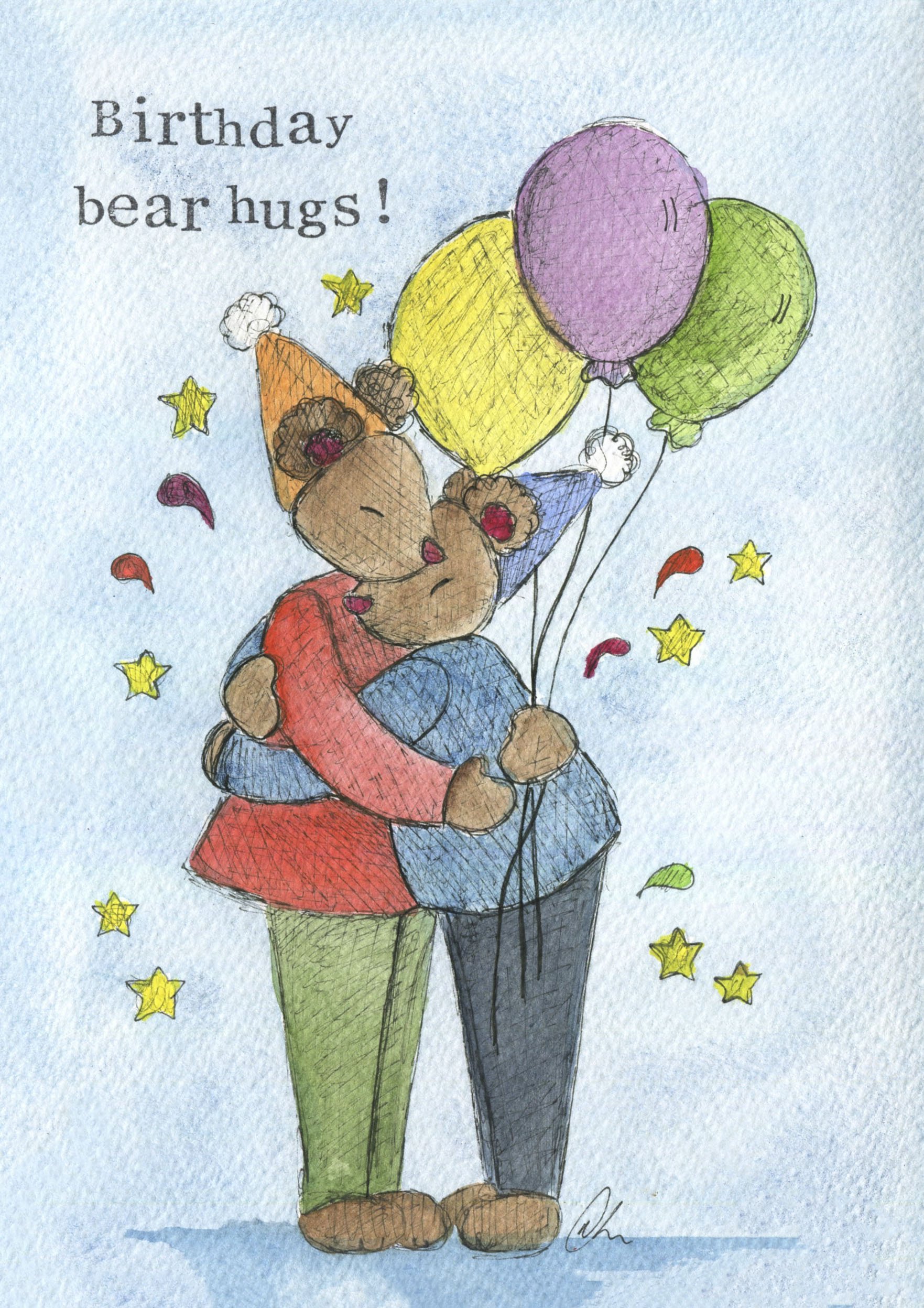 Birthday hugs