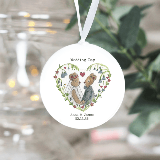 Hanging Ornament ~ Wedding Day